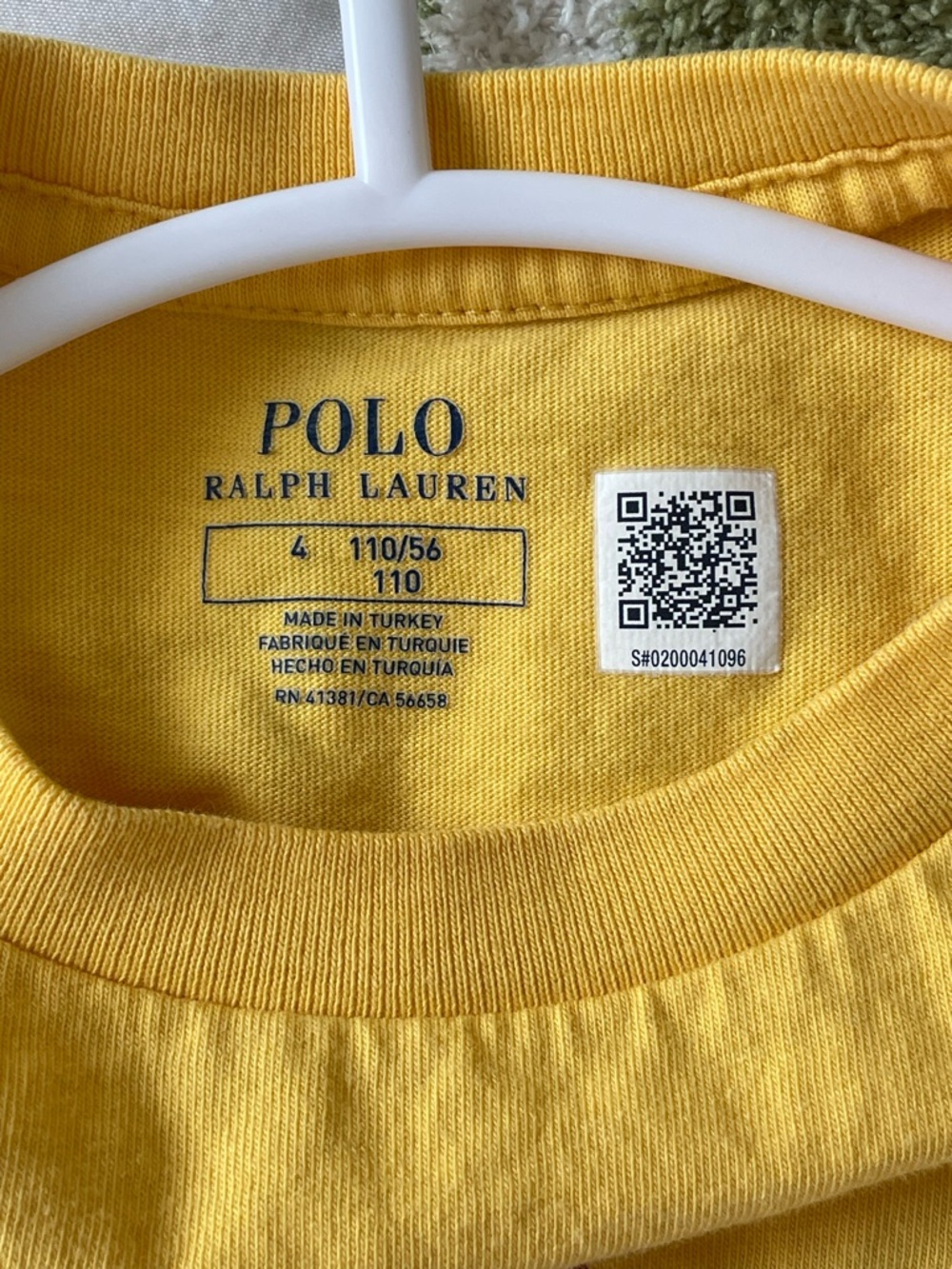 Polo Ralph Lauren Boys Polo Bear Shirt Yellow Long Sleeve Size 4 - Picture 3 of 6